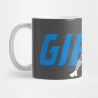 Gibbs 26, Detroit Football silhouette design Mug